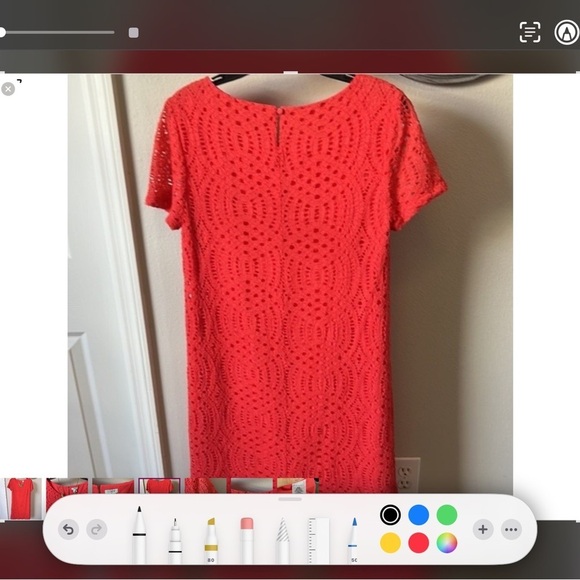 Vibrant Orange Sheath Mini Dress with Crew Neck for Weddings - Picture 3 of 5